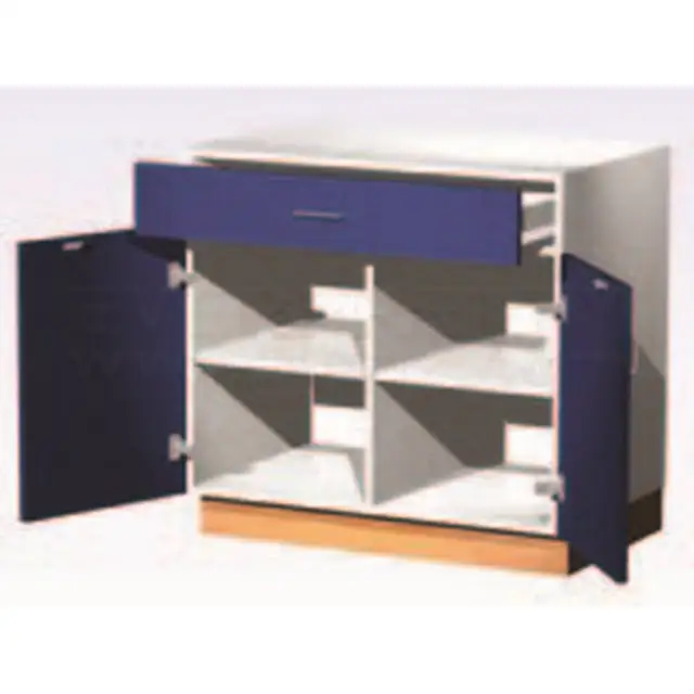 University School Furniture Laboratory Equipment Science Chemical Resistance Safety Wooden Storage Cabinet Under Table for Lab