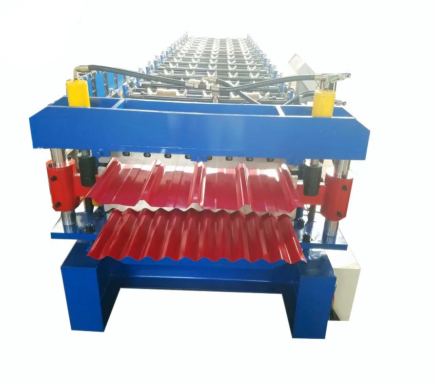 Corrugated roof sheet metal roof profiling machine ibr double metal roof panel forming machine