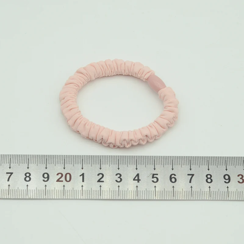 Small Ice Silk Cloth Crinkle Hair Scrunchies Satin Elastic Hair Bands Ponytail Holder Rope For Women Girl Headwear Hair Accessor
