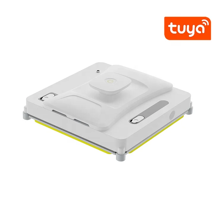 Dual water tank with 360 degree spraying window cleaner Tuya APP control 75W 2.4 square meter per minute window cleaner robot