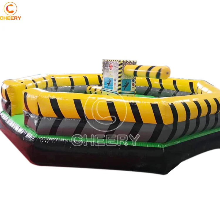 New Amusement Park Equipment Kids Course Inflat Wipeout Machine Meltdown Inflatable Jumping Machine