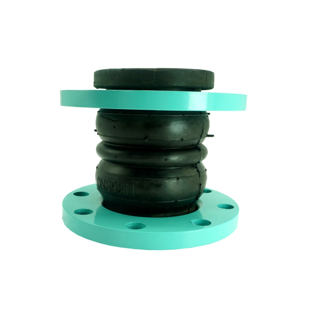 Compensation ASME Sea Water Resistance Metal Neoprene or Epdm Two Double Expans Bellows Bramido Flanged Rubber Expansion Joints