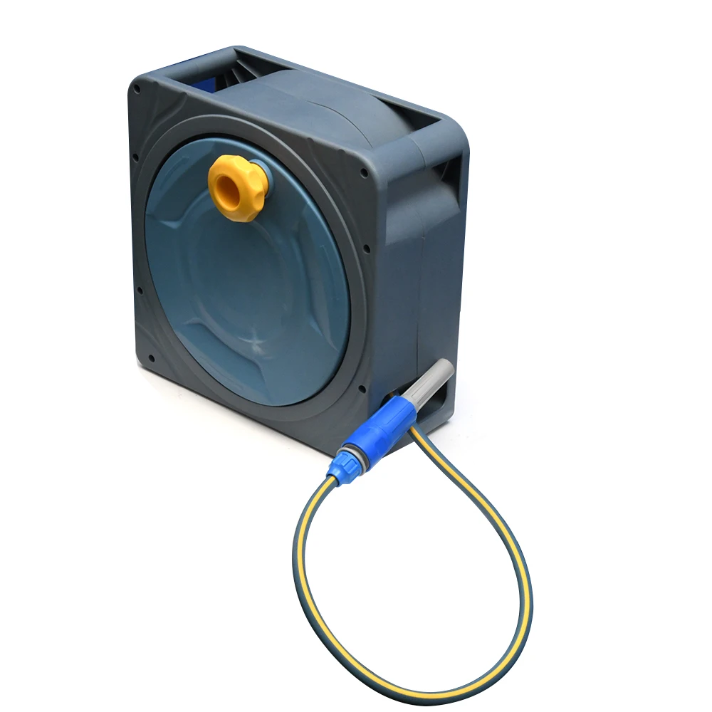 GARTENKRAFT Outdoor 7.5M/25Ft Mini Retractable Car Wash Hose Reel High Garden Water Hose Reel