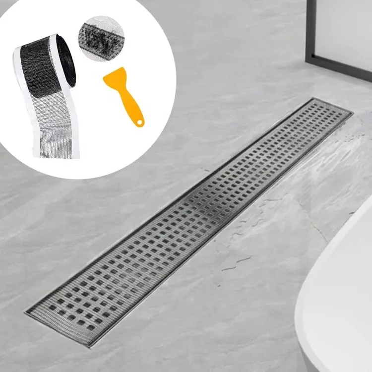 jutye Kitchen Drain Filter, Sink Filter, Self-Adhesive Drain Hair Anti-Clogging Filter