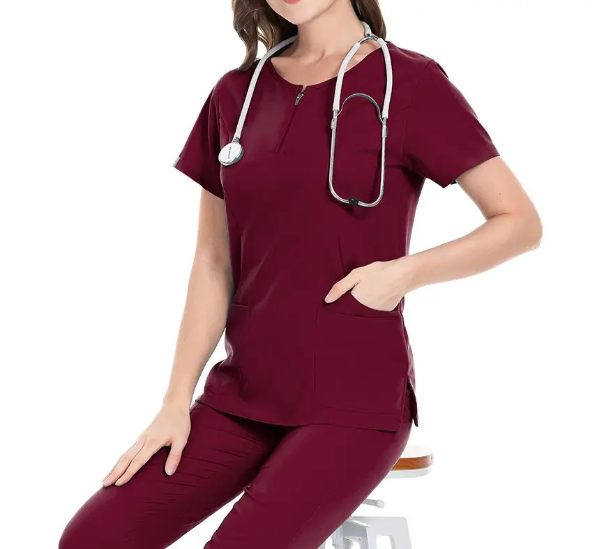 Top quality scrub suits for doctors and nurse super comfortable nursing suit medical scrub set