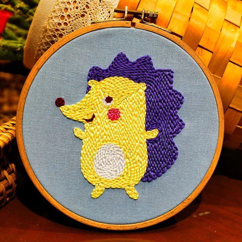 Cartoon Unicorn stamp embroidery Russia rub show hand embroidery DIY material package needle embroidery wool stamp music