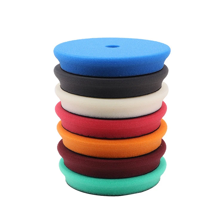 High Quality Heavy Cutting Pad Reusage 6' 7' Foam Car Polishing Pad Yellow Orange