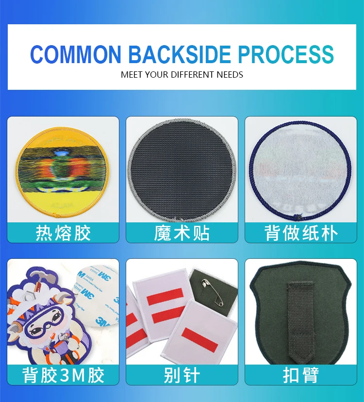 Wholesale new design  custom logo 3d embroidery patch personalized embroidery patch for clothes