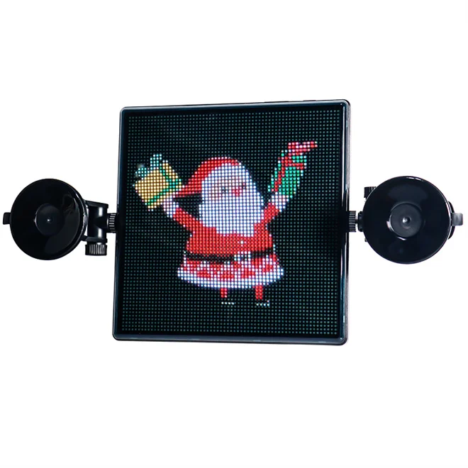 Advertisement With Taxi Roof Top Light Sign Led Screen Car Advertising Full Color Display Window