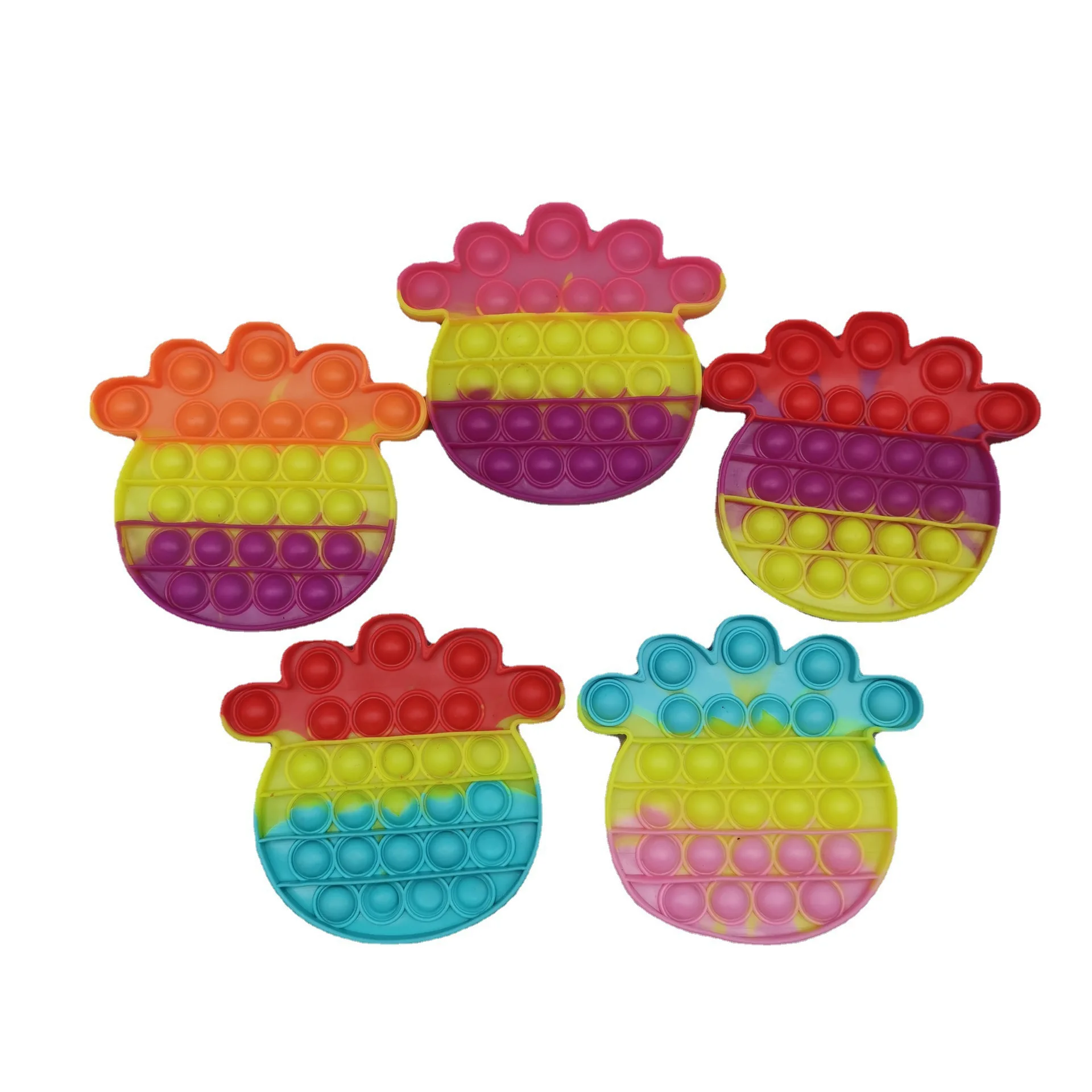 Wholesale relief anxiety stress fidget toy sensory fidget toy warm color changing silicone press toys