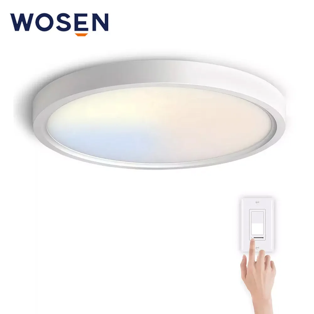 Guangdong nordic simple new brightness dimmable 36w plastic circle round indoor home dinning room modern ceiling lamp