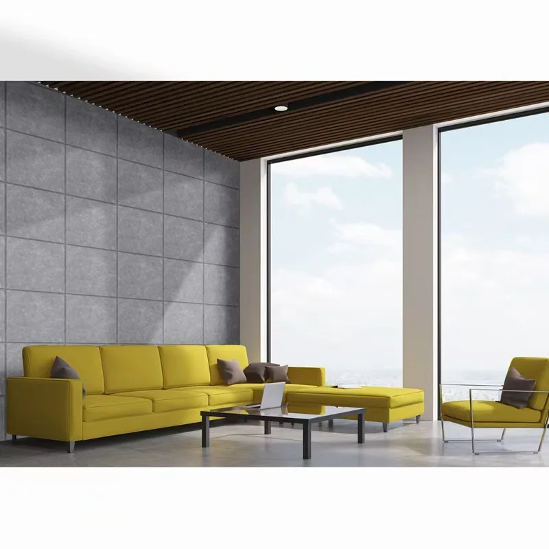 Multi Function Sound Absorbing 100% Polyester Fiber Acoustic Wall Panels DIY Pet Felt Acoustic Panels