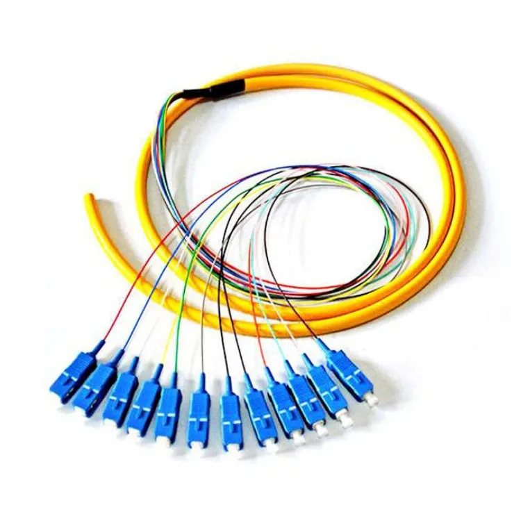 12 волокна 0 9 мм SM 9/125 желтый st преобразователь частот устройство локального контроля с синхронная передача данных sc/APC sc/оптический патч-корд 1 5 метр комплект Волоконно-Оптический