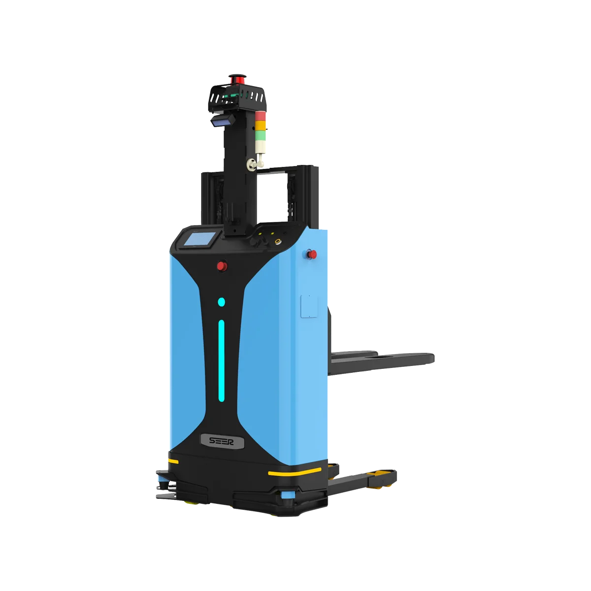 2021new Forklift Laser Guide Material Handle Equipment 1.5ton Load Indoor Forklifts