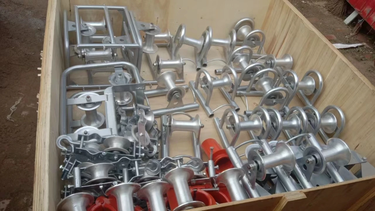 Aluminum Cable Pulling Roller Ground Cable Pulley Corner Cable Laying Roller Nylon Guide Rollers