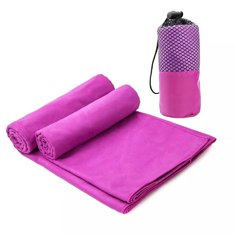 Sports Breathable and easy carry  cloth dry logo design suede microfiber towels for yoga