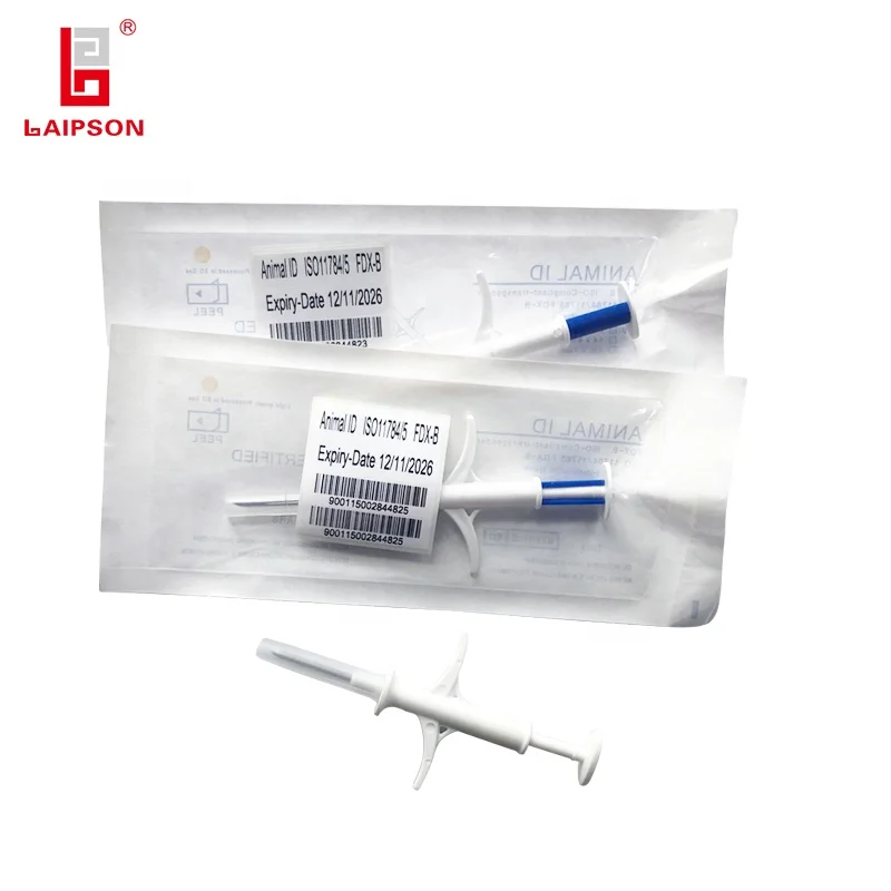 134.2khz FDX-B RFID injection animal microchip ID pets implant syringe tag for pet dog