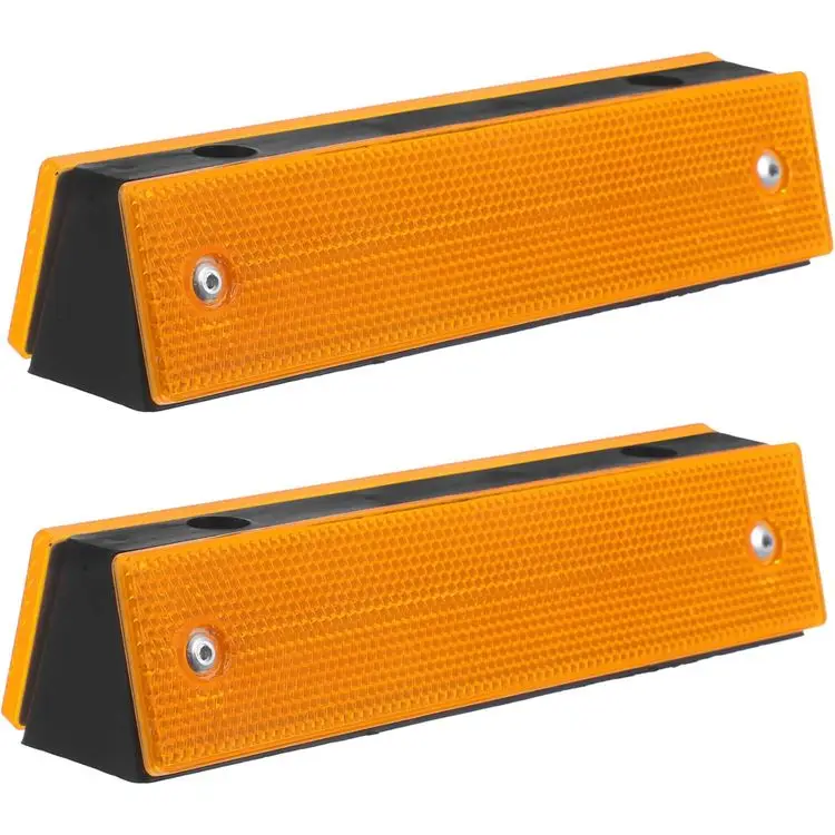 Best Selling Highway Guardrail Road Marking Reflector Plastic Rectangular Warning Light for Road Markers