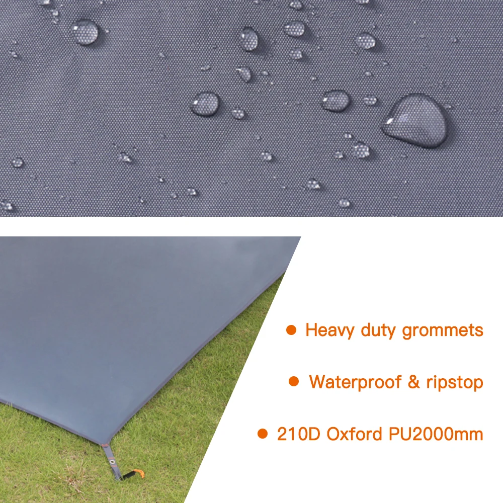 Waterproof Camping Tarp Thicken Picnic Mat Durable Padded Beach Mat Multifunctional Tent Sun Canopy Ground Sheet For Hiking