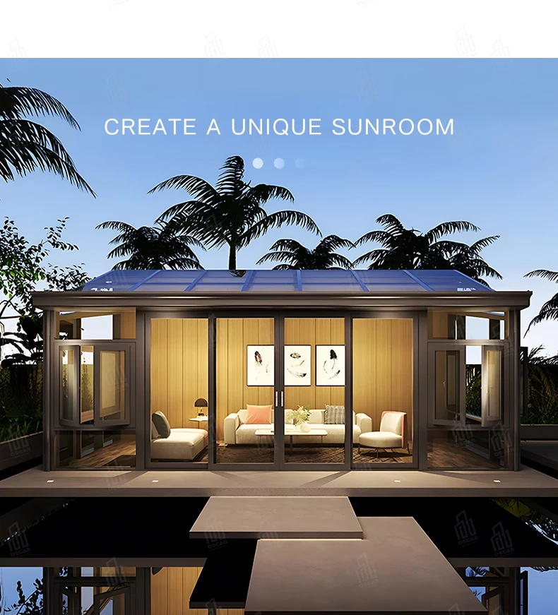 Large Span Aluminum Alloy Sunroom Structure