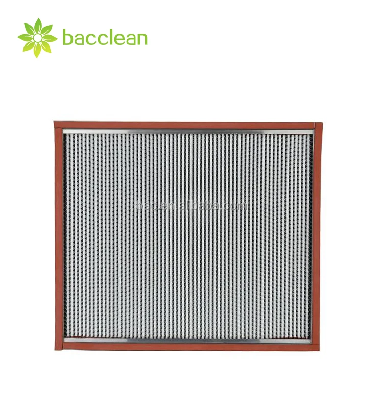 h13 h14 high dust capture capacity heat-resistance deep-pleated high efficiency hepa filter for Factory