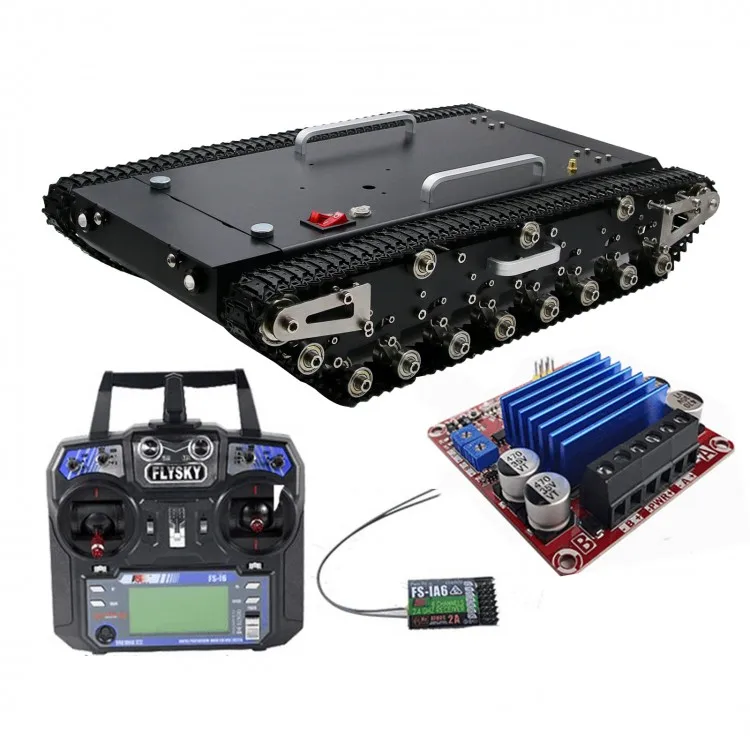 WT-500S RC Robot Tank Chassis Chassis Remote Control Smart Car with Complete Electronic Control System