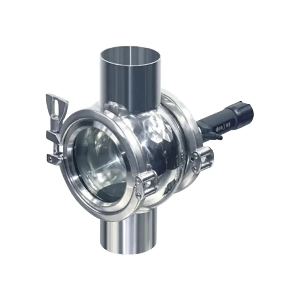 SANTHAI DIN 304/316L санитарное четырехстороннее стекло из нержавеющей стали с подсветкой