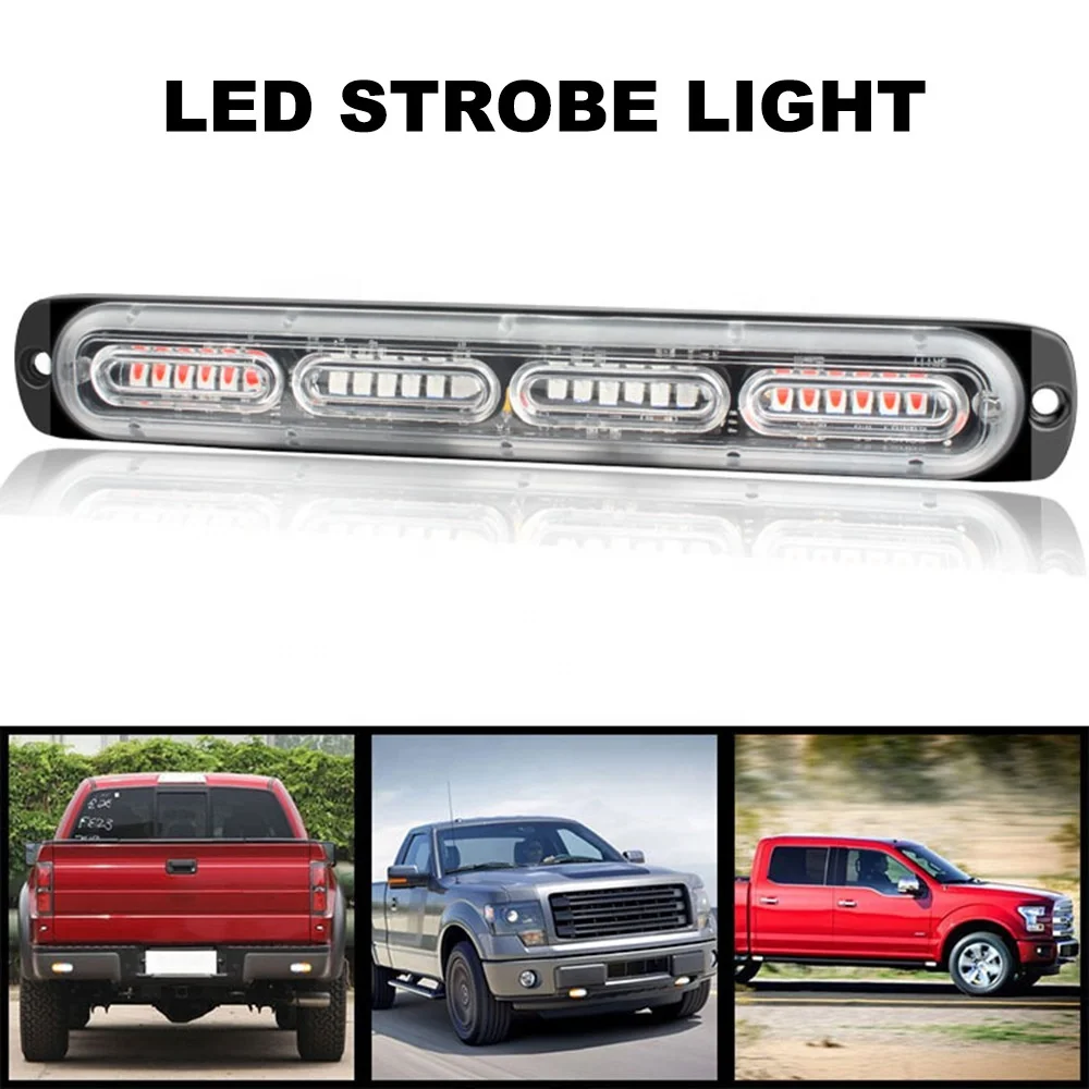Ultra-thin Strobe Light 24LED Engineering Vehicle Strobe Light Truck/Vehicle 12V24v Body Side Warning Light