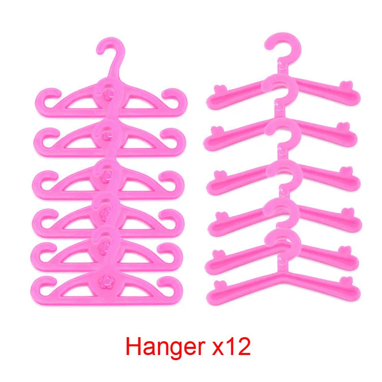 82 Item/Set Doll Accessories 10 Fashion Cute Dress+ 18 Pairs Shoes  For 30cm Doll