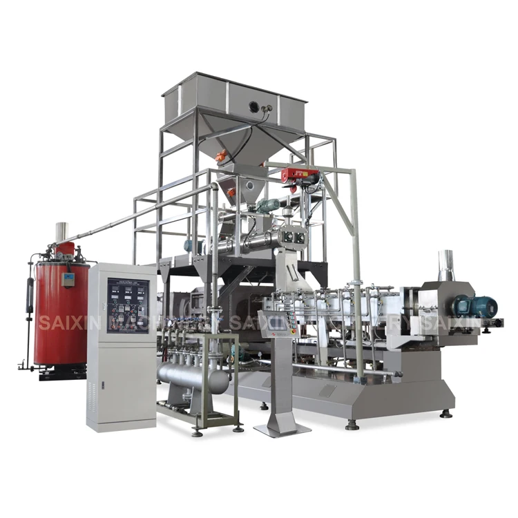 High production customized cereal soybean corn starch soya chunks extruder machine