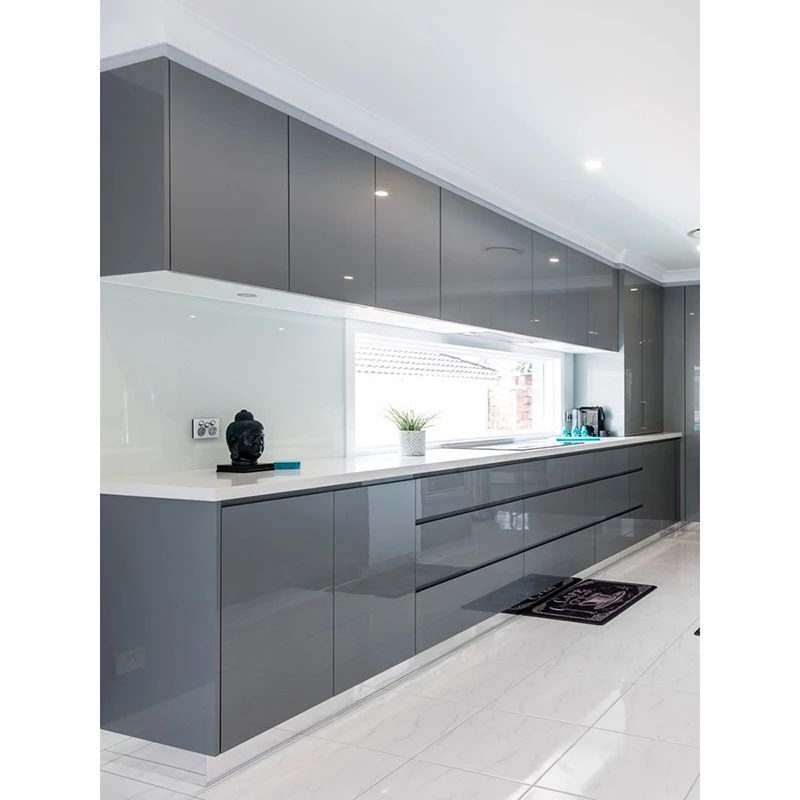 Flat Pack Kitchen Cabinet Designs Black Gloss Kitchen Set Modern Kitchen Cabinet