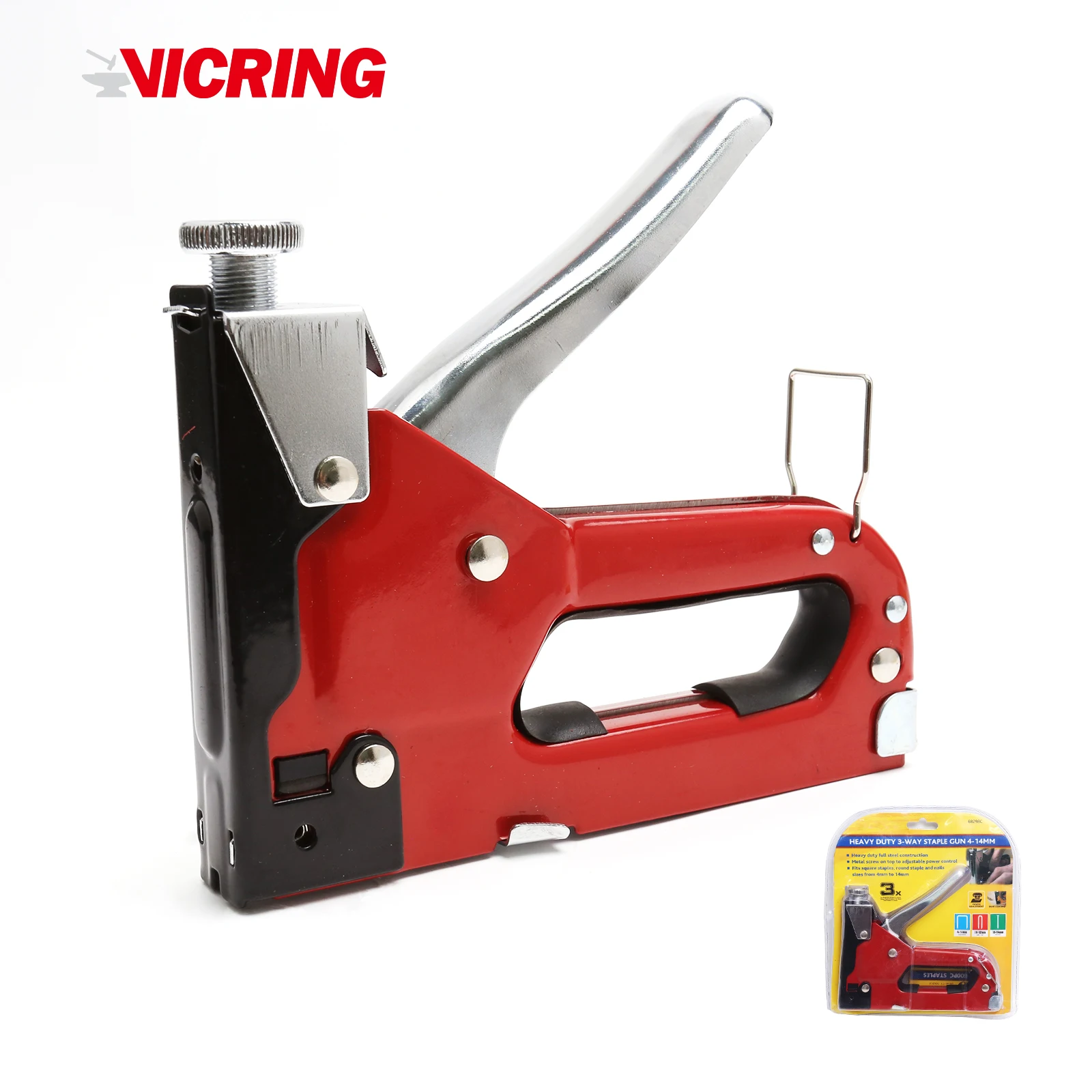 Vicring ручной инструмент горячие продукты небольшие Heavy Duty 3 way степлер для детей в возрасте от 4 до 14 лет мм бытовой каркас крыши гвоздильщик