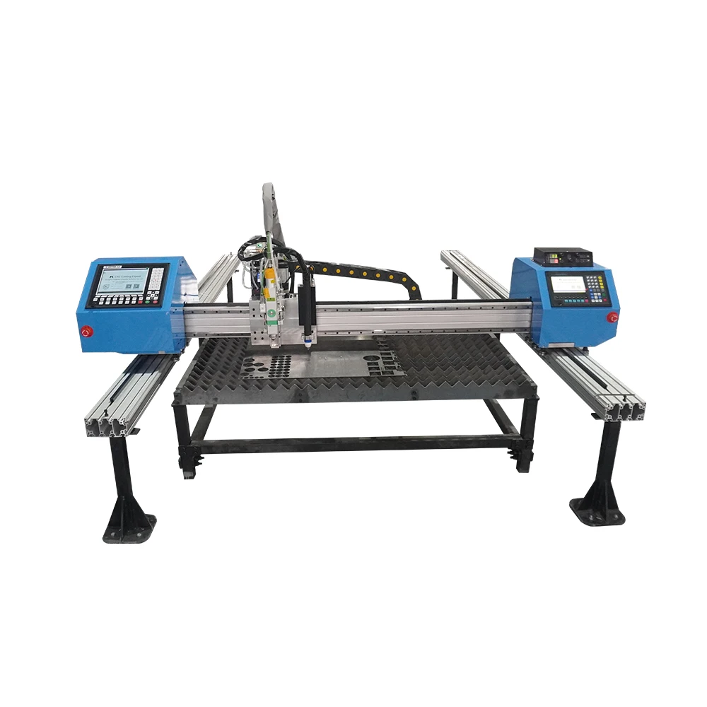 Portable gantry laser cutting machine specializes in cutting metal sheets with multiple power options factory direct sales