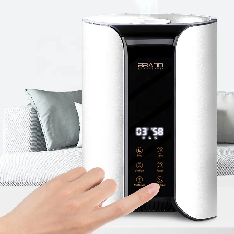 New Design Round Bucket Shaped Movable Water Tank Cool Warm Mist Ultrasonic Air Mist Humidifier