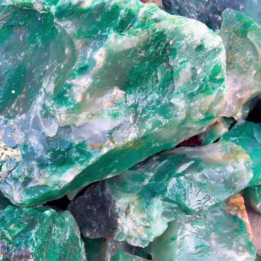 Factory wholesale African jade high quality green jade used for decoration process