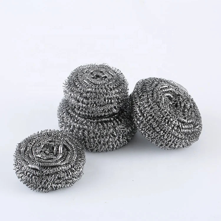 Stainless Steel Wire Cast Scrubber Stainless Steel Scrubber 45gram Stainless Steel Wool Scrubber Dish Wash Ball Pot c