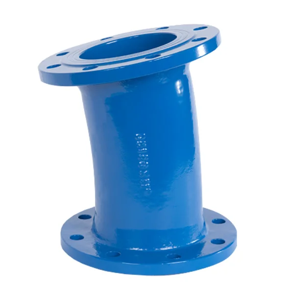 DI Pipe Fitting EN545 Ductile Iron Flanged 11.25 DEG Elbow for Water Supply