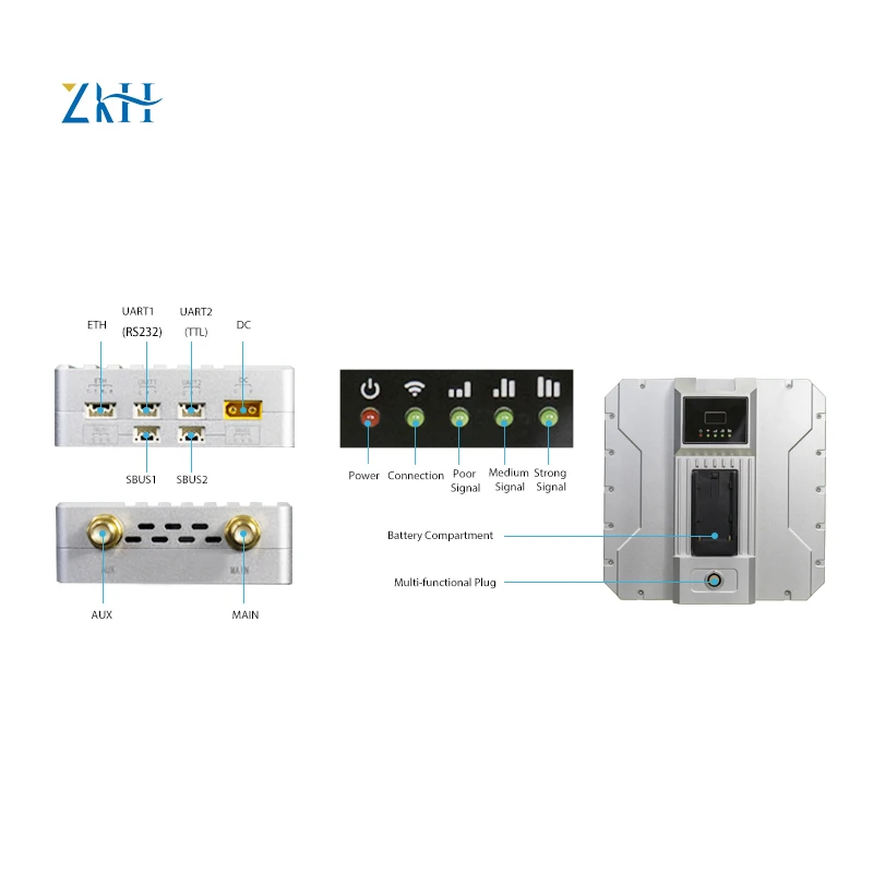 drone VTOL aircraft  20km 50km Long Range Video/Data Transmission System VDC-22 VDC-55