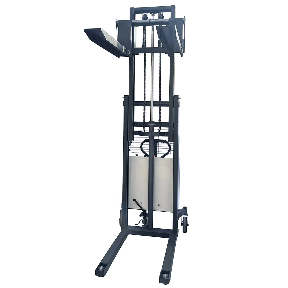 New Product 1.5t 2m Hydraulic Pallet Forklift Battery Small Semi Electric Stacker