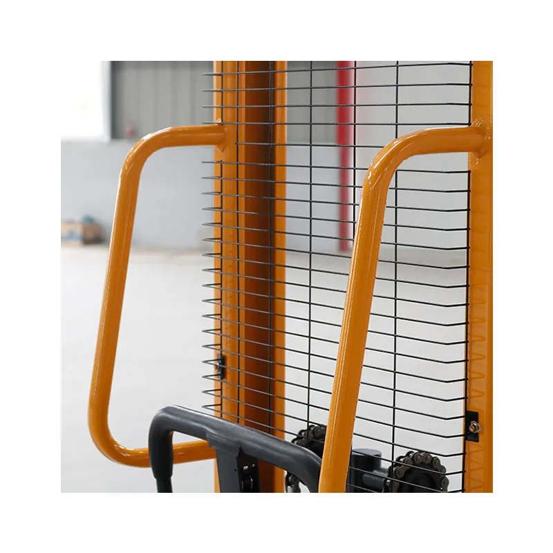 Haizhili Strong Manual Hand Stacker 1t 1.6m Forklift Pallet Hand Hydraulic Stacker Fork Lift Manual Stacker Forklift
