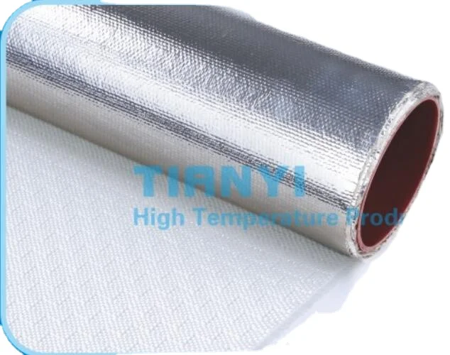 Heat Reflecting Waterproof Aluminum foil Laminated  Fiberglass Woven Roving Cloth