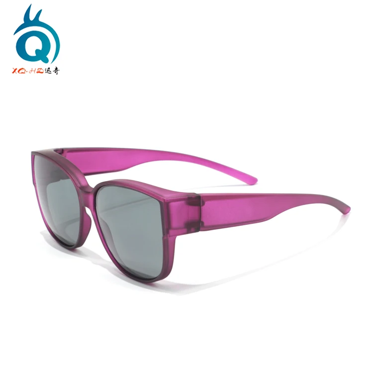 Wholesale custom color and logo polarized grey lens otg sunglasses UV 400 protection over the glasses fit over glasses
