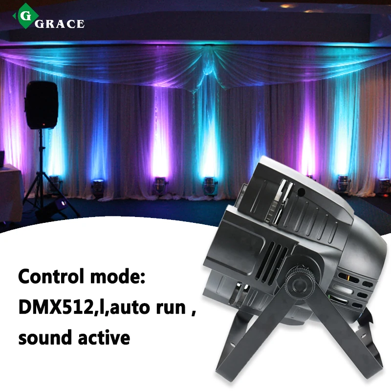 Grace 18*18W RGBWAUv 6in1 LED Par Can Indoor Par Stage Lighting
