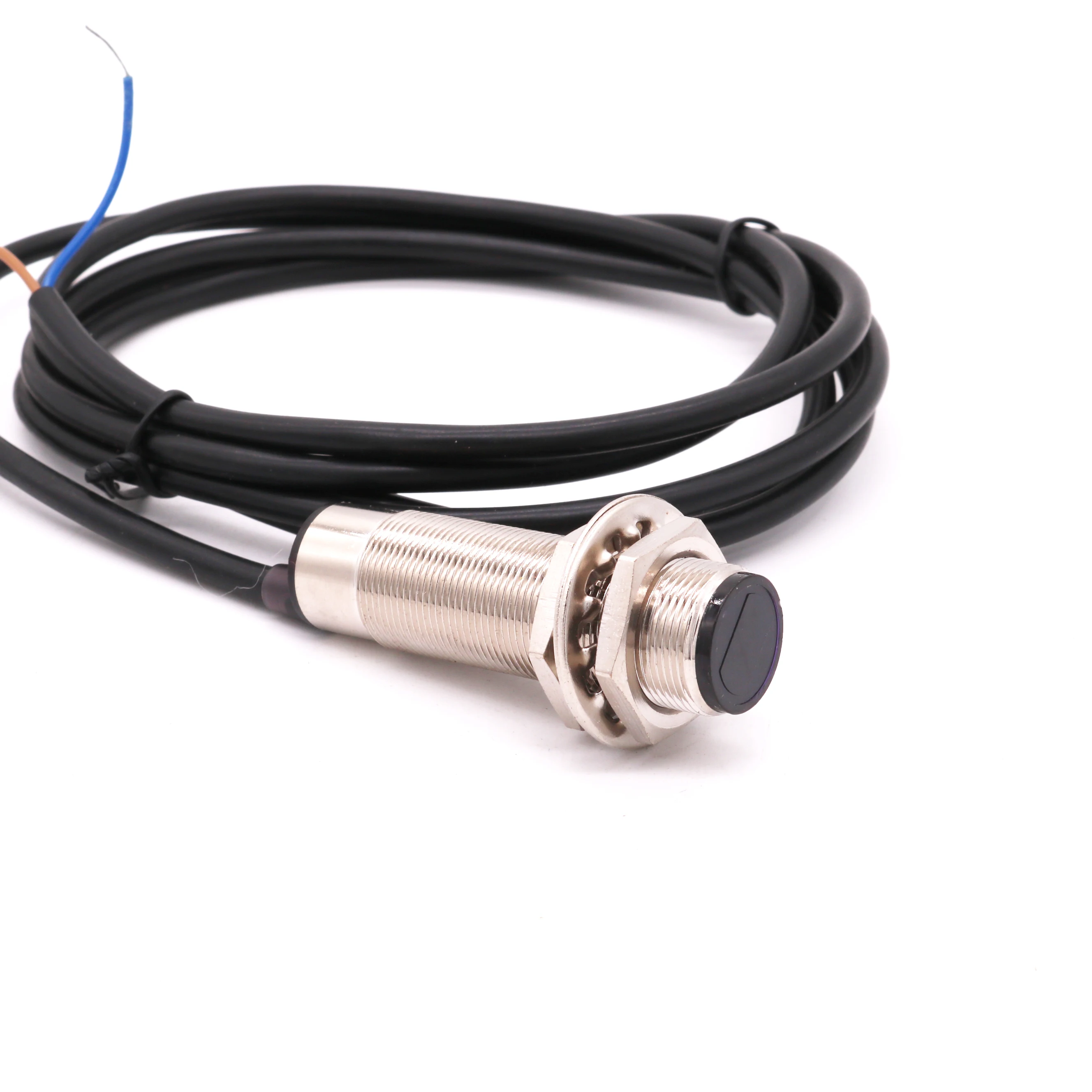 DINGGAN M18 photoelectric sensor diffuse reflection PTC18 series 30cm sensing distance 30VDC metal housing with 2m PVC cable