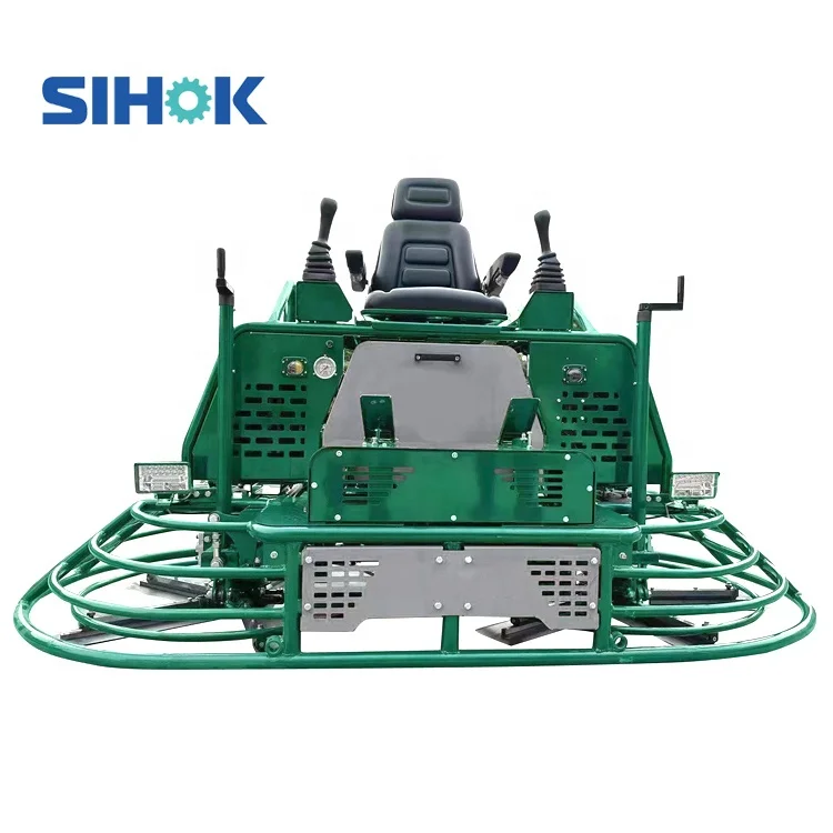 Hydraulic operation 8ft 46inch ride on concrete helicopter power trowel machine