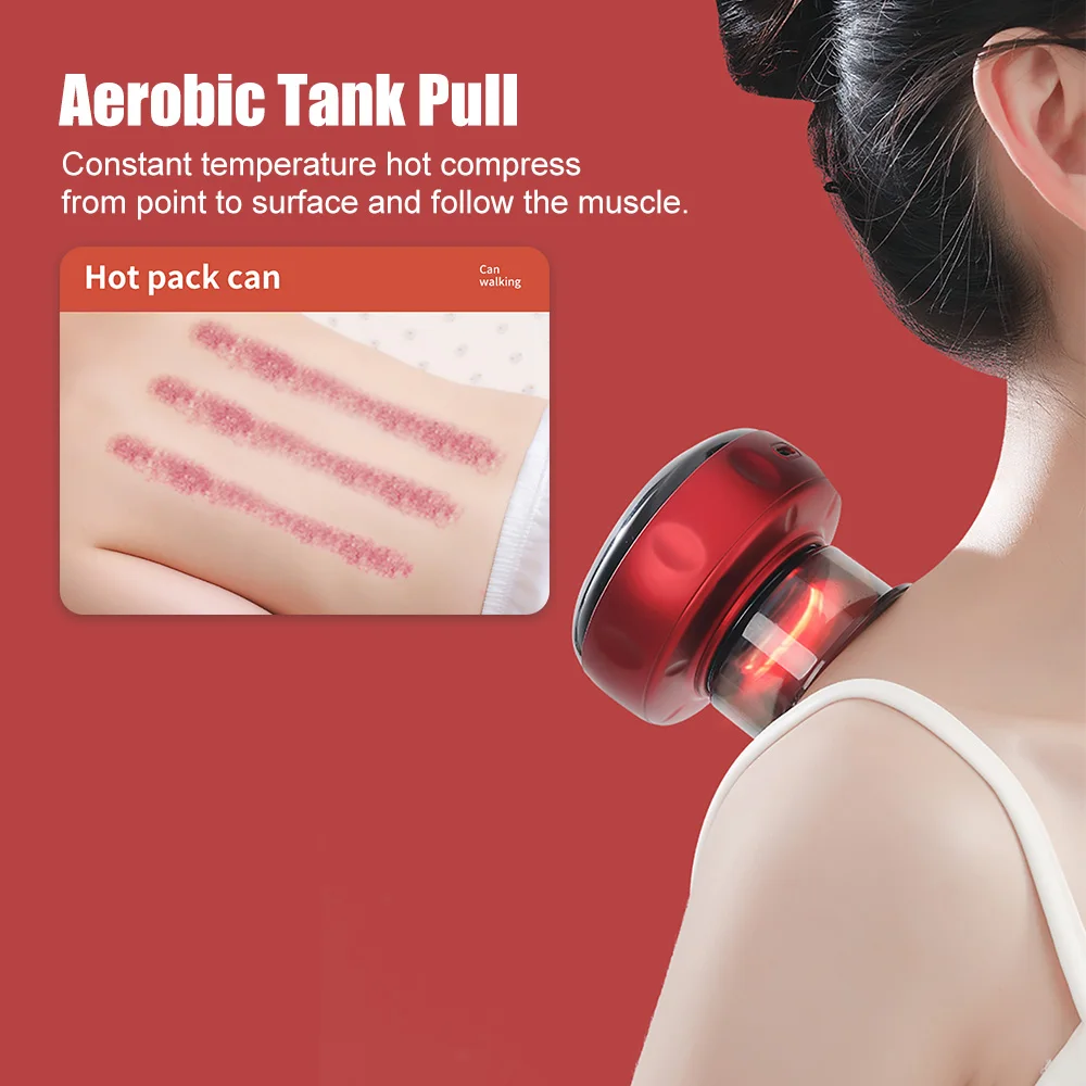 Smart electric cupping therapy massager guasha massage for body