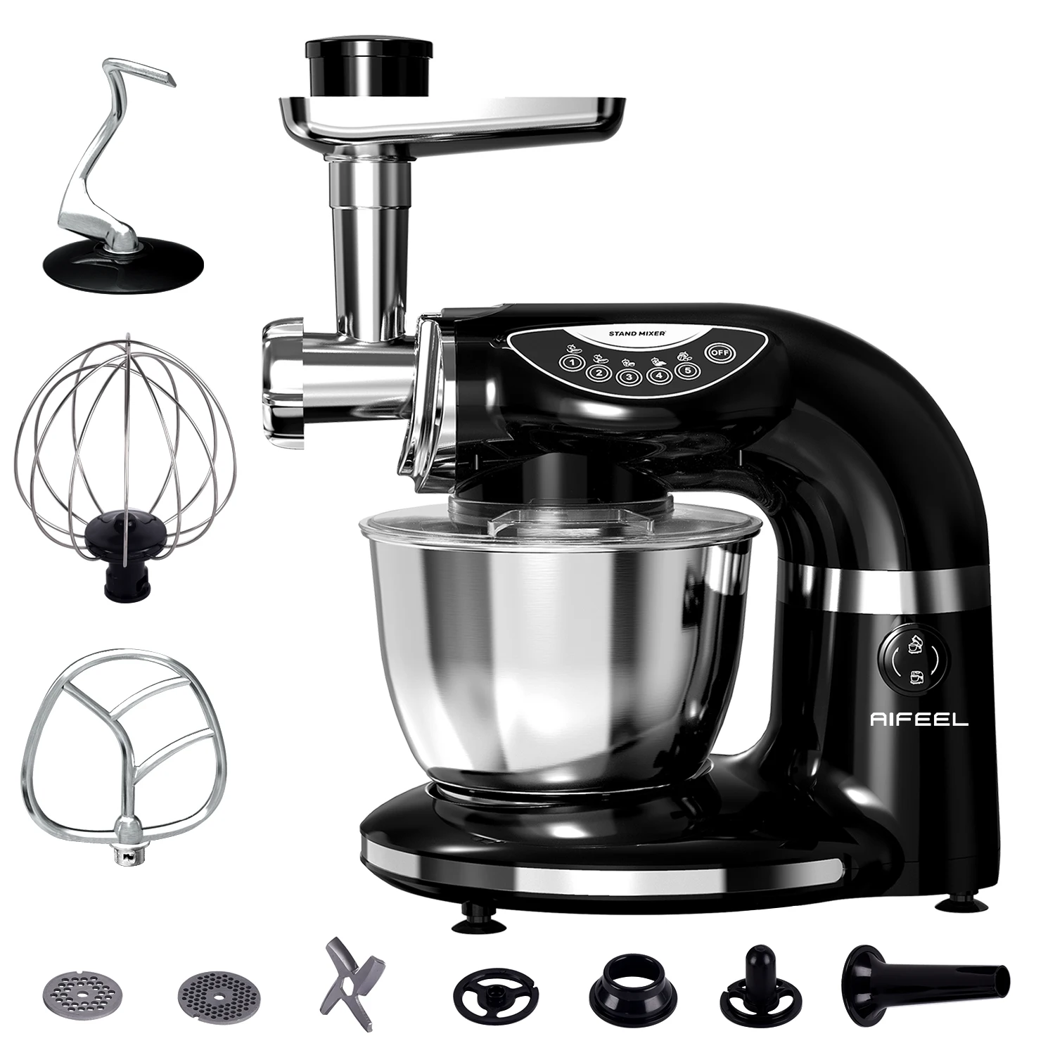 Powerful Digital Control Stand Dough Mixer Stand Mixer With Big Capacity 7L kitchen machine