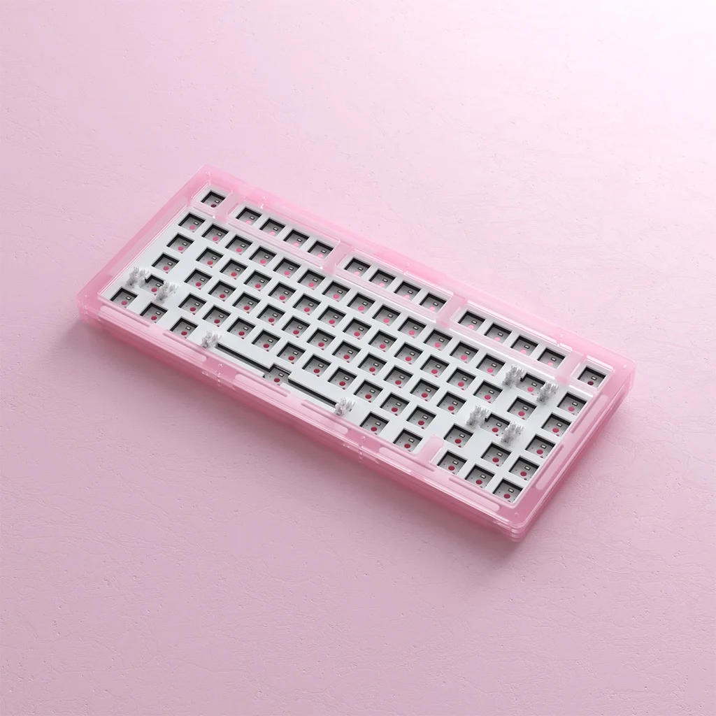 ACR75 75% 81 Keys A rcylic Gasket Mount RGB DIY Mechanical Keyboard Kit with Acrylic-Stacked Case