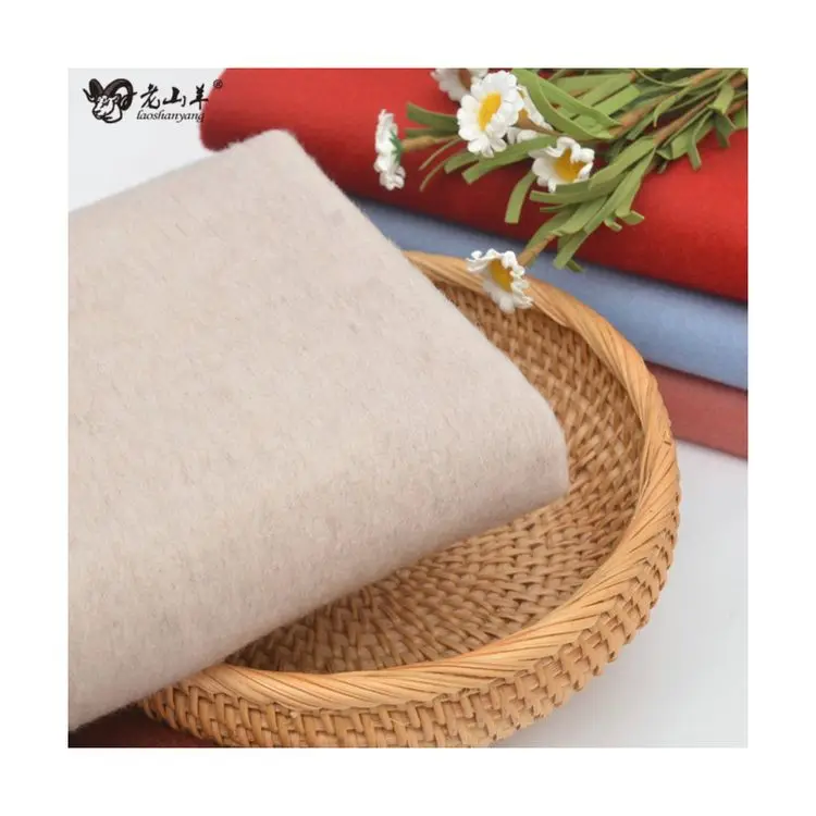 Cheap Wholesale Luxury Newest Top Quality High-end Checked Pattern Double Sided 100% Cashmere Wool Fabric For Overcoats