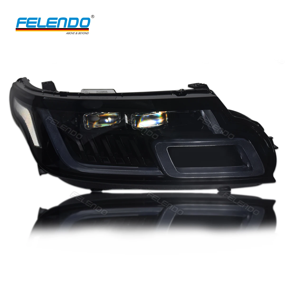 Landnovo New Light LED Headlight For Range Rover Sport L494 2014-2017 Retrofit 2018-2022 Plug and Play Auto Lighting Upgrade